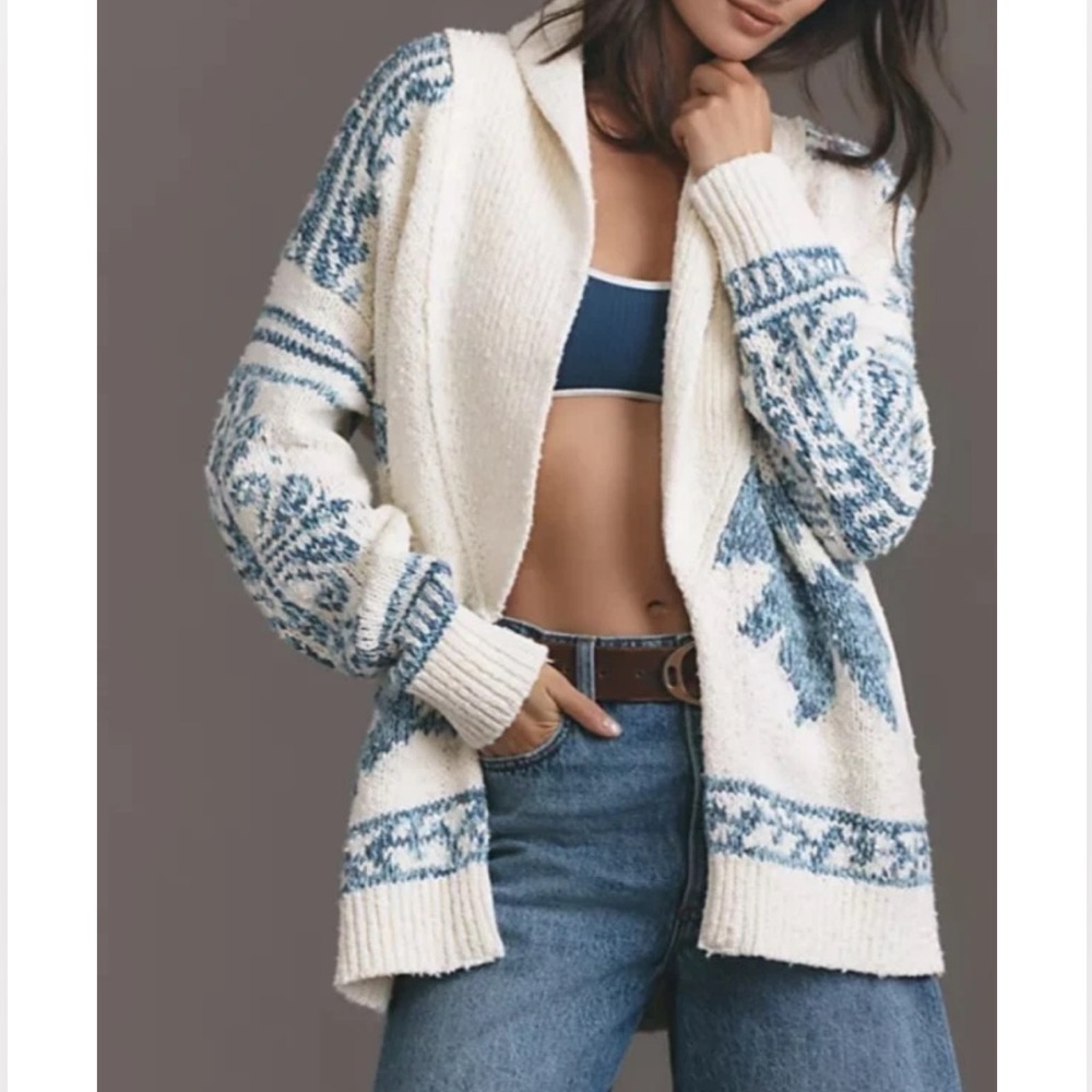 🆕 Anthropologie Pilcro | Folded Collar Cardigan Sweater